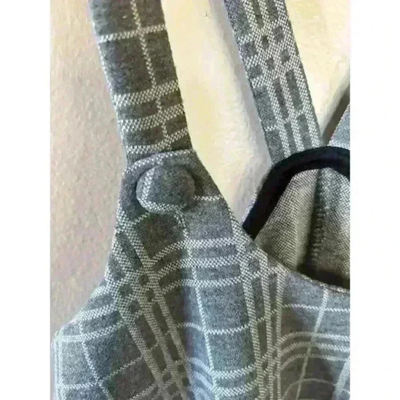 Forever 21 Gray Plaid Miniskirt Overall Dress, size XS - Picture 4 of 5